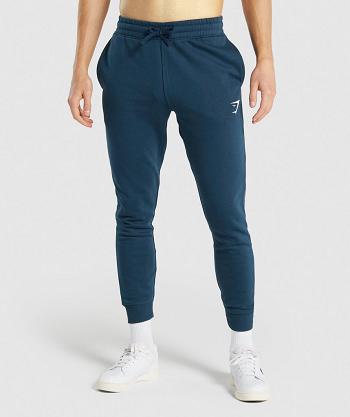 Spodnie Do Biegania Męskie Gymshark Crest Granatowe | PL 3325RVD